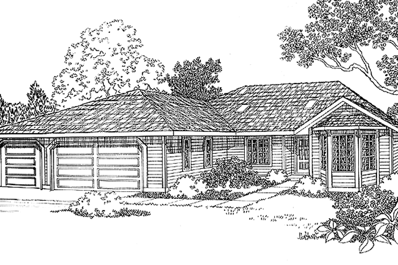 House Blueprint - Traditional Exterior - Front Elevation Plan #997-14