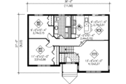 Ranch Style House Plan - 2 Beds 1 Baths 950 Sq/Ft Plan #25-1024 