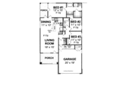 Craftsman Style House Plan - 3 Beds 2 Baths 1253 Sq/Ft Plan #513-2106 
