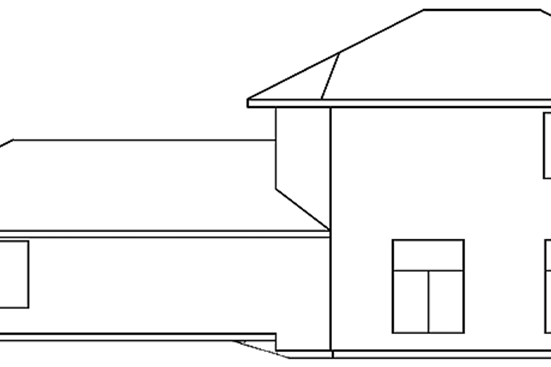 Architectural House Design - Exterior - Rear Elevation for Traditional House Plan #60-995 - 3 bed, 2.5 bath
