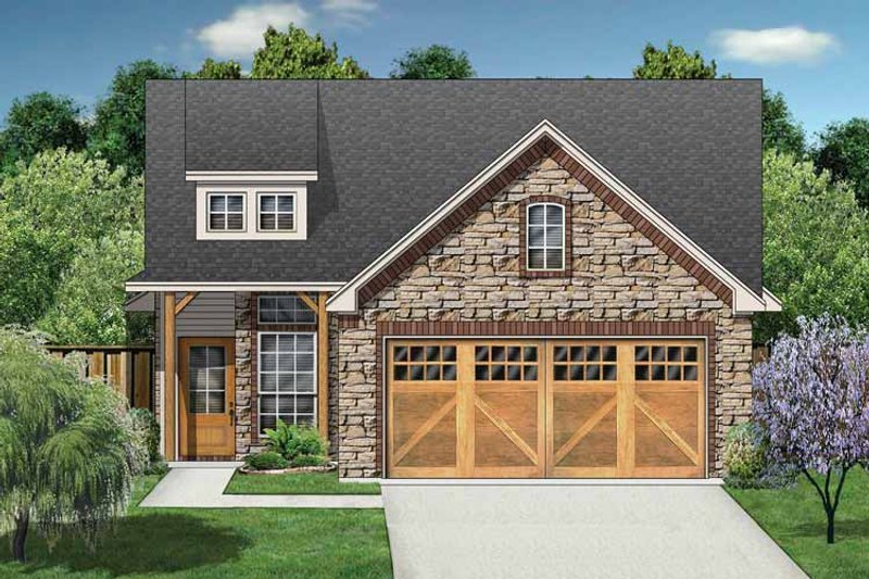 Architectural House Design - Ranch Exterior - Front Elevation Plan #84-668