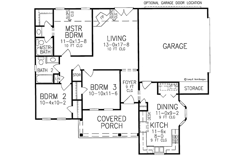 Dream House Plan - Floor Plan - Main Floor for Country House Plan #952-228 - 3 bed, 2 bath