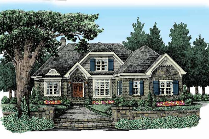 Home Plan - European Exterior - Front Elevation Plan #927-369
