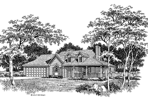 Home Plan - Exterior - Front Elevation for Country House Plan #952-167 - 3 bed, 2 bath