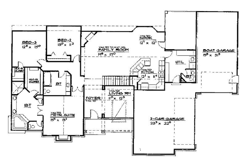Dream House Plan - Floor Plan - Main Floor for Country House Plan #308-257 - 3 bed, 2.5 bath