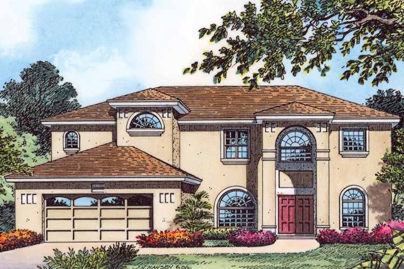 Dream House Plan - Exterior - Front Elevation 3 for Country House Plan #1015-53 - 5 bed, 3 bath