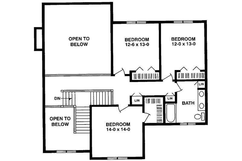 Home Plan - Floor Plan - Upper Floor for Country House Plan #981-36 - 4 bed, 2.5 bath