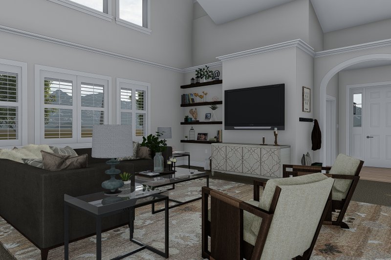 House Plan Design - Interior - Family Room 1 for Craftsman House Plan #1060-70 - 5 bed, 2.5 bath