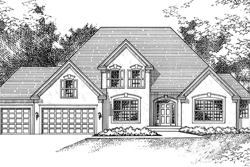 Home Plan - Exterior - Front Elevation 3 for Traditional House Plan #51-897 - 3 bed, 2.5 bath