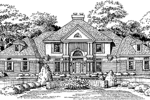 Dream House Plan - European Exterior - Front Elevation Plan #320-560