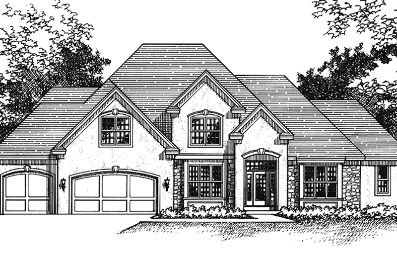 Home Plan - Exterior - Front Elevation 3 for Traditional House Plan #51-930 - 3 bed, 2.5 bath