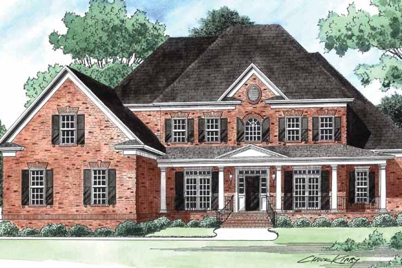 House Plan Design - Traditional Exterior - Front Elevation Plan #1054-15
