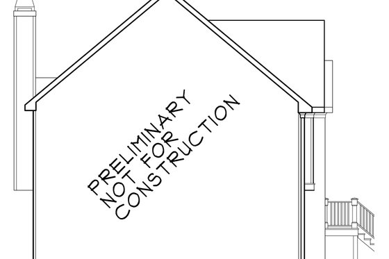 Exterior - Other Elevation 1 for Colonial House Plan #927-460 - 3 bed, 2 bath