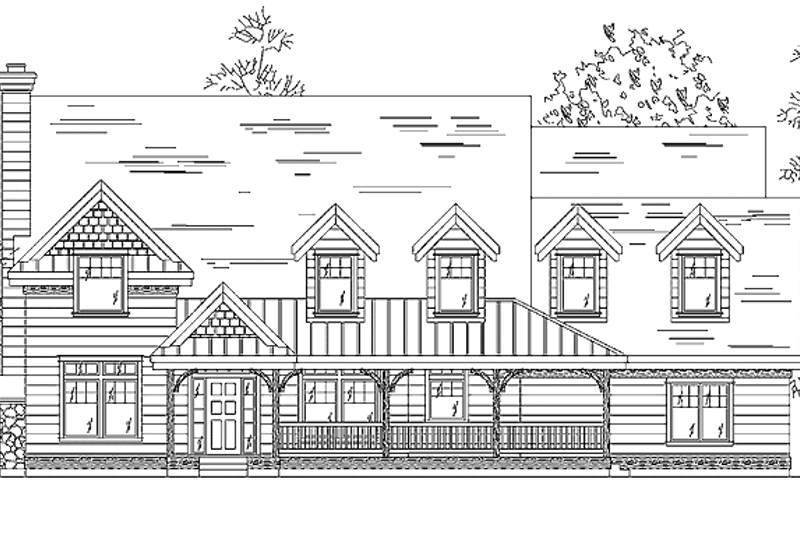 Architectural House Design - Country Exterior - Front Elevation Plan #945-46