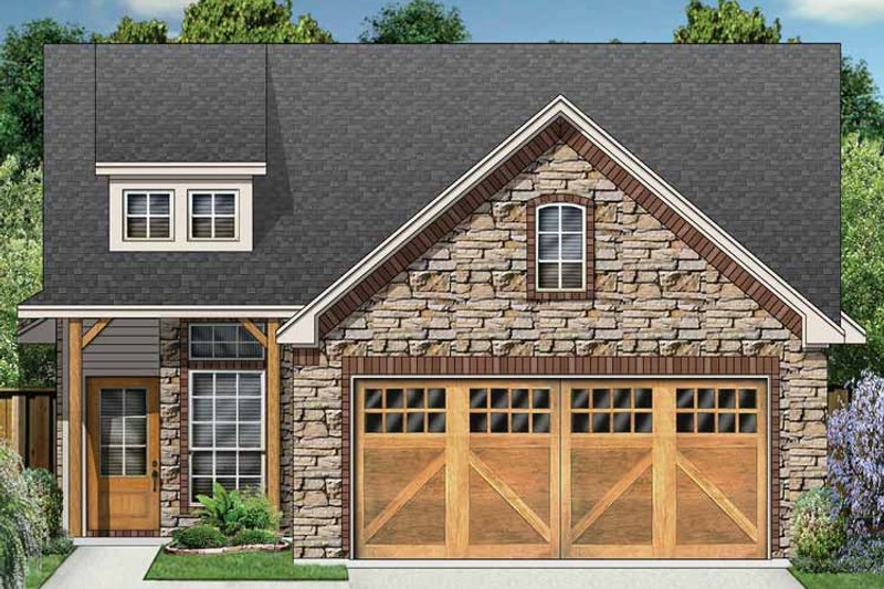 Dream House Plan - Exterior - Front Elevation 3 for Ranch House Plan #84-668 - 3 bed, 2 bath