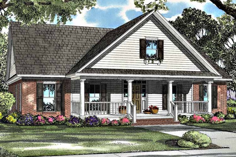 Home Plan - Exterior - Front Elevation 3 for Country House Plan #17-3184 - 3 bed, 2.5 bath