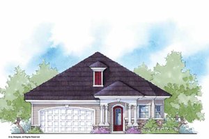 Country Exterior - Front Elevation Plan #938-19
