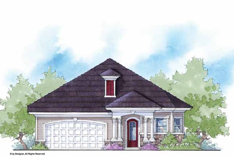 House Plan Design - Country Exterior - Front Elevation Plan #938-19
