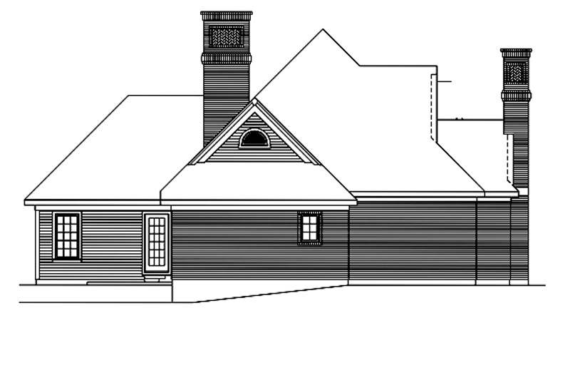 Home Plan - Exterior - Other Elevation 1 for Ranch House Plan #57-627 - 4 bed, 2.5 bath
