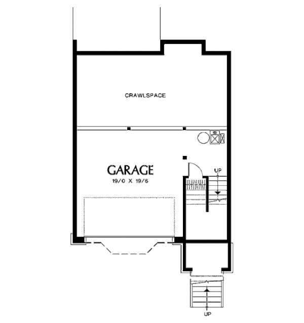 House Plan Design - Traditional Floor Plan - Lower Floor Plan #48-318