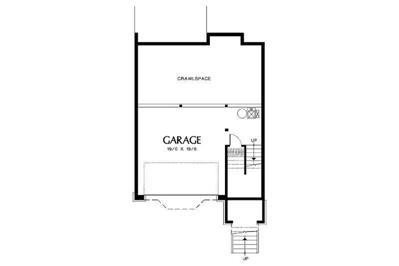 House Plan Design - Floor Plan - Lower Floor for Traditional House Plan #48-318 - 3 bed, 2.5 bath