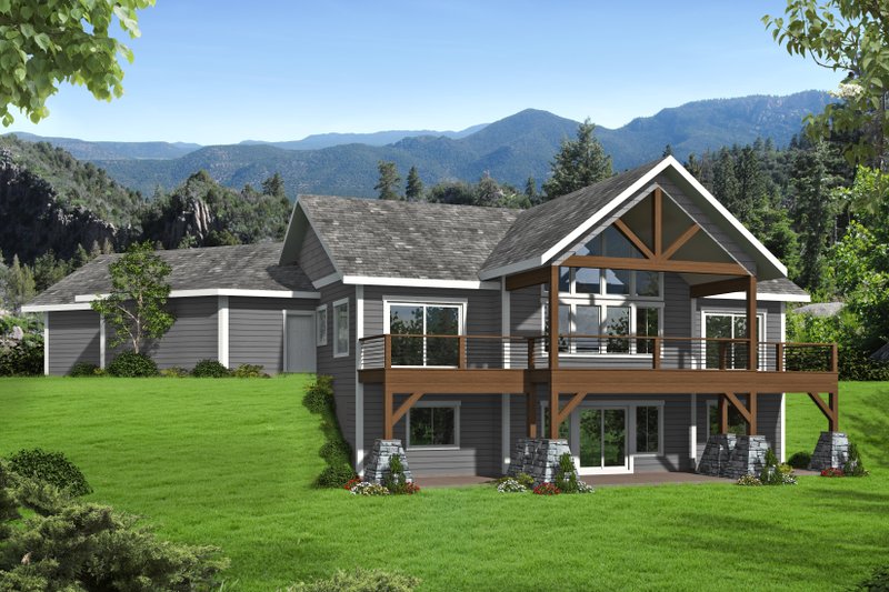 House Blueprint - Craftsman Exterior - Front Elevation Plan #117-1082