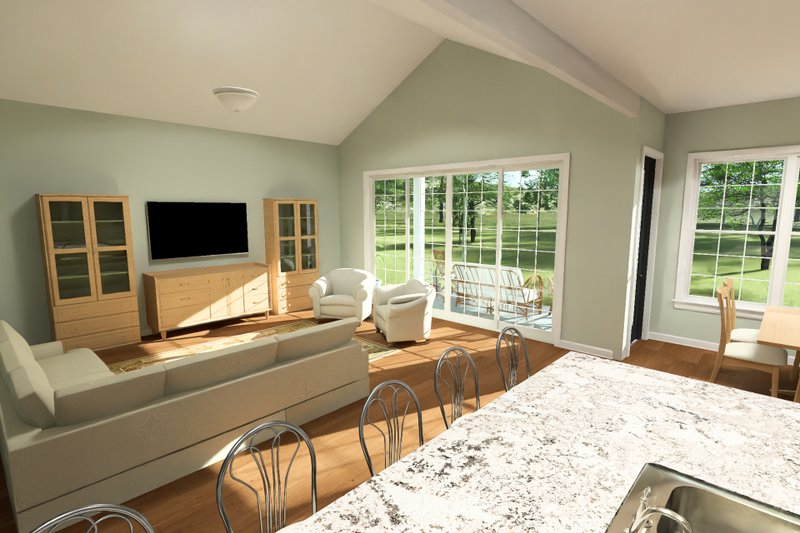 Home Plan - Interior - Family Room for Cottage House Plan #513-2422 - 4 bed, 2.5 bath