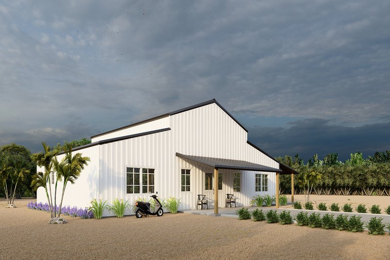 Dream House Plan - Exterior - Other Elevation for Barndominium House Plan #1107-16 - 2 bed, 2 bath