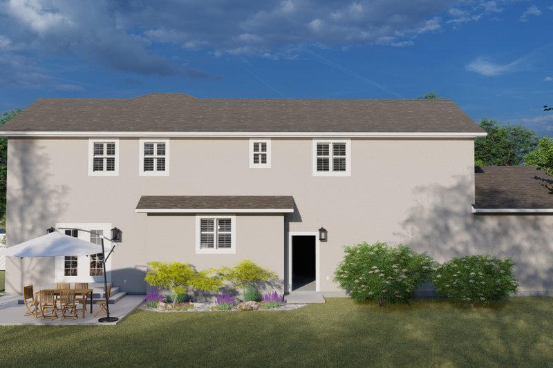 House Plan Design - Exterior - Rear Elevation for Traditional House Plan #1060-32 - 5 bed, 3.5 bath