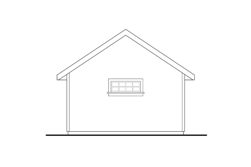 House Blueprint - Exterior - Rear Elevation for Traditional House Plan #124-1319, 0 bath