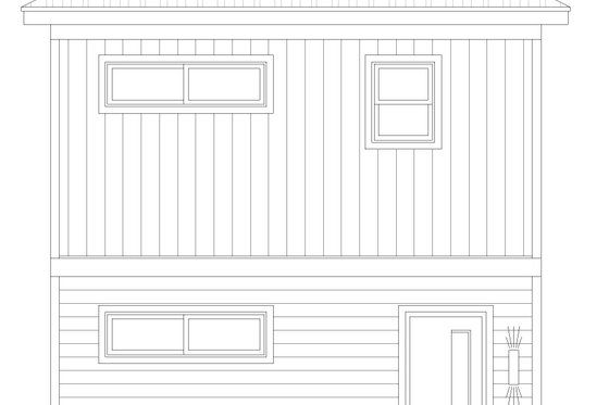 Exterior - Rear Elevation for Contemporary House Plan #932-431 - 1 bed, 1.5 bath