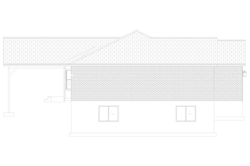 House Design - Exterior - Other Elevation 1 for Ranch House Plan #1060-222 - 3 bed, 2.5 bath