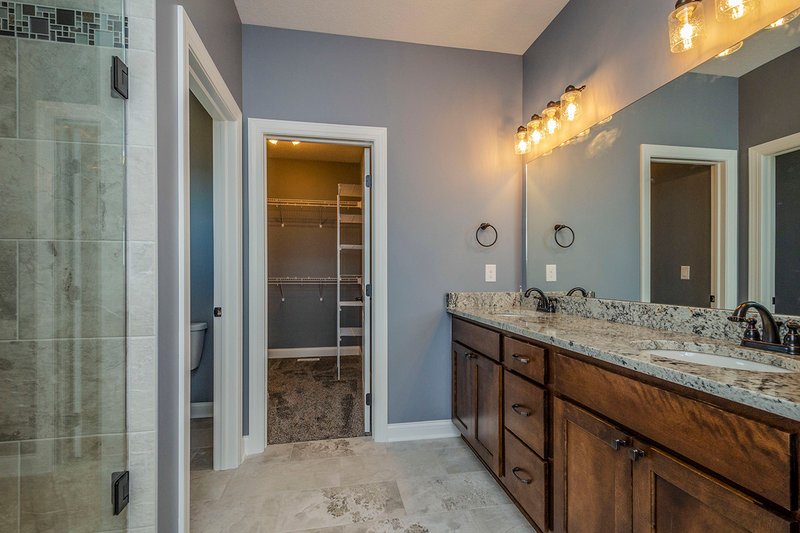 Architectural House Design - Interior - Master Bathroom for Ranch House Plan #70-1484 - 2 bed, 2 bath