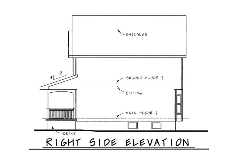 House Blueprint - Exterior - Other Elevation 1 for Farmhouse House Plan #20-2635 - 3 bed, 2.5 bath