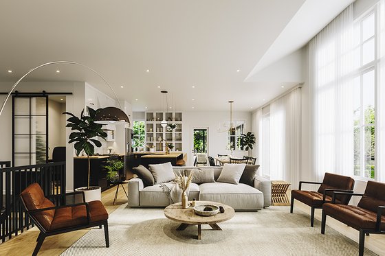 Interior - Family Room 3 for Farmhouse House Plan #23-2753 - 4 bed, 2.5 bath