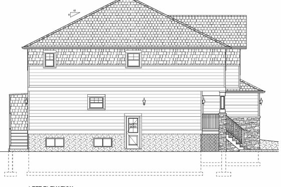Craftsman Exterior - Other Elevation Plan #126-197