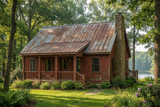Exterior - Front Elevation 6 for Cottage House Plan #17-2018 - 3 bed, 2 bath