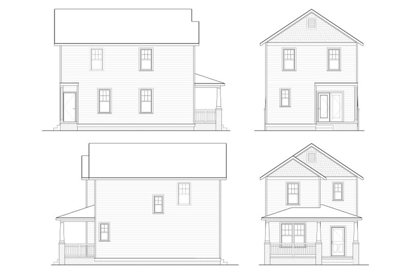 House Plan Design - Exterior - Front Elevation 4 for Traditional House Plan #936-28 - 3 bed, 2.5 bath