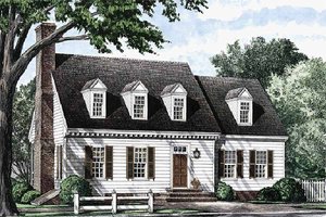 Colonial Exterior - Front Elevation Plan #137-178
