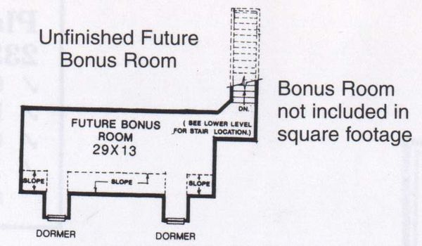 Traditional Floor Plan - Upper Floor Plan #310-829