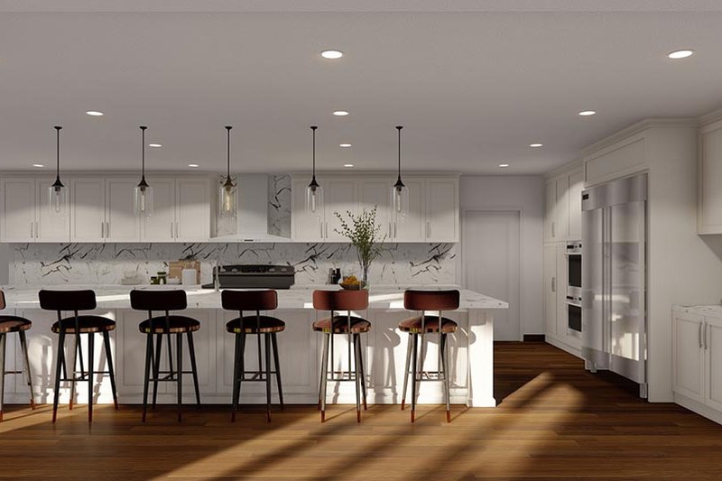 House Blueprint - Interior - Kitchen for European House Plan #923-279 - 4 bed, 4.5 bath