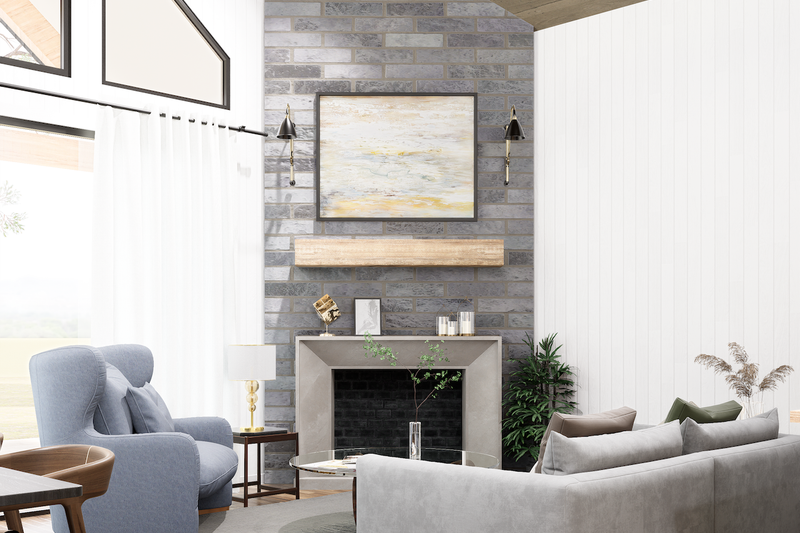 Architectural House Design - Interior - Family Room 1 for Barndominium House Plan #119-466 - 2 bed, 2 bath