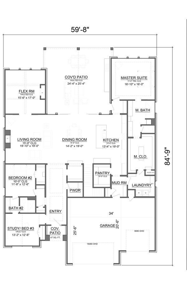 Traditional Floor Plan - Main Floor Plan #1098-14