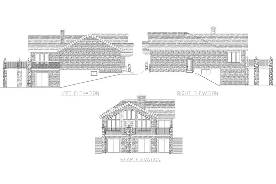 Exterior - Other Elevation for Contemporary House Plan #138-362 - 3 bed, 2 bath