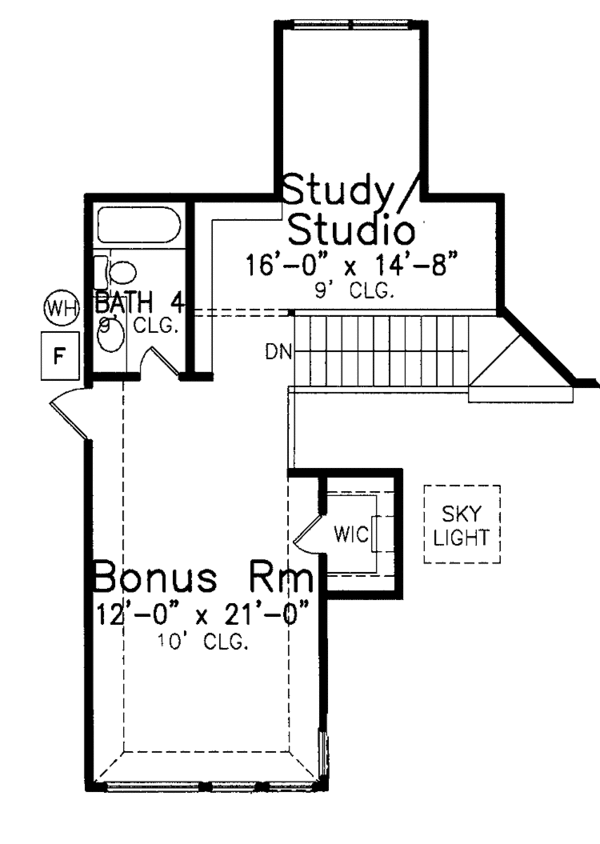 House Plan Design - Contemporary Floor Plan - Upper Floor Plan #52-274