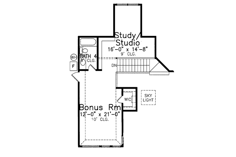 Home Plan - Floor Plan - Upper Floor for Contemporary House Plan #52-274 - 3 bed, 3.5 bath