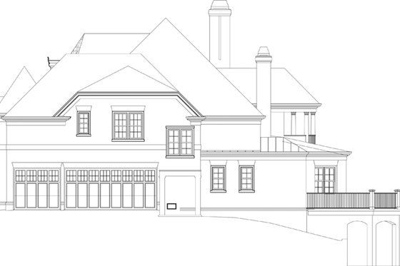 Exterior - Other Elevation for European House Plan #119-421 - 4 bed, 4.5 bath