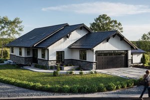 Exterior - Front Elevation 6 for Ranch House Plan #515-24 - 3 bed, 2 bath