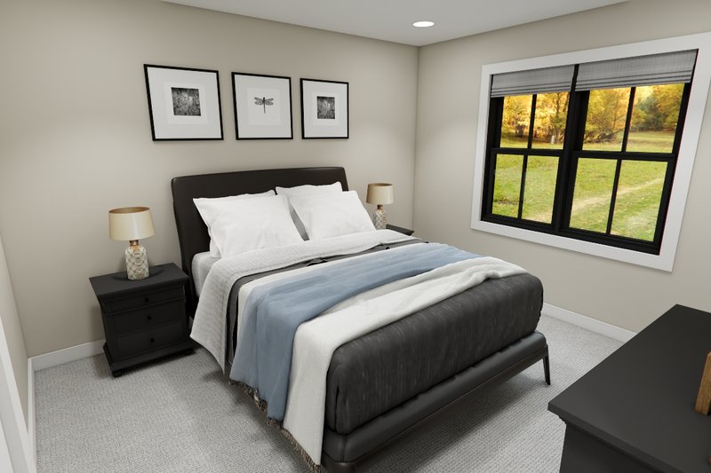 House Blueprint - Interior - Bedroom for Bungalow House Plan #51-1375 - 4 bed, 3.5 bath