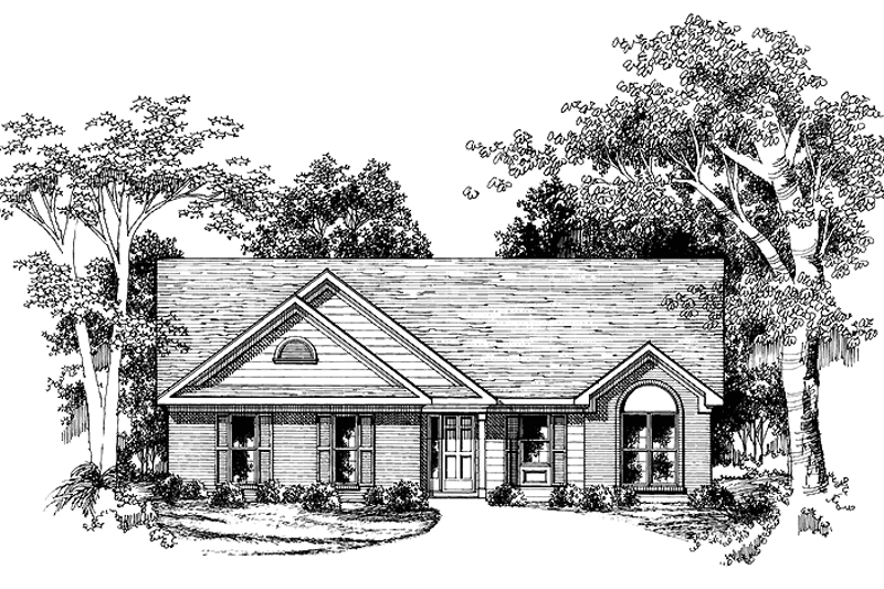 Dream House Plan - Ranch Exterior - Front Elevation Plan #927-242